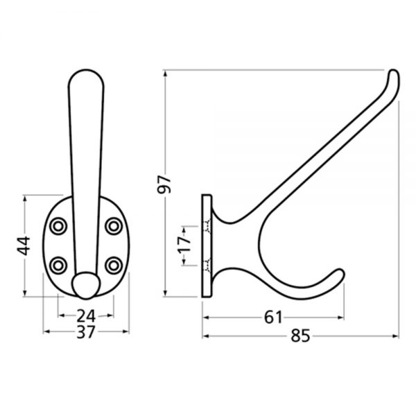 Hoed-/jashaak enkel – Hermeta – 8714359900004 –