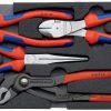 Tangenset "Basic" 4 tangen schuimrubberen inlay - KNIPEX-Werk - 4003773000006 -