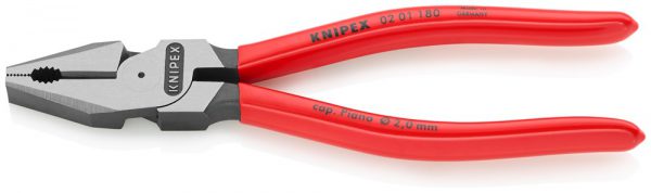 Kracht-Kombitang zwart geatramenteerd gepolijst met kunststof bekleed – KNIPEX-Werk – 4003773000006 –