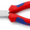 Platspitse tang met zijsnijder (radiotang) verchroomd met meer-componentengrepen - KNIPEX-Werk - 4003773000006 -