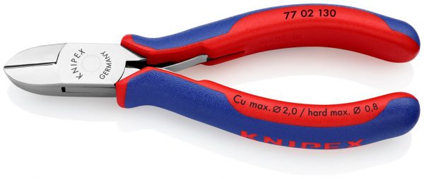 Elektronica-zijsnijtang spiegelgepolijst met meer-componentengrepen – KNIPEX-Werk – 4003773000006 –