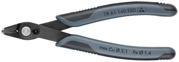 Electronic Super Knips® XL ESD gebruineerd met meer-componentengrepen – KNIPEX-Werk – 4003773000006 –