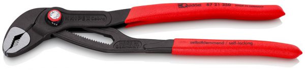 Cobra® QuickSet Hightech-waterpomptang – KNIPEX-Werk – 4003773000006 – Cobra® QuickSet Hightech-waterpomptang – KNIPEX-Werk – 4003773000006 –