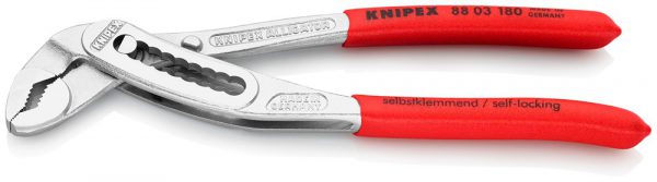 Alligator® Waterpomptang verchroomd met anti-slip kunststof bekleed – KNIPEX-Werk – 4003773000006 –