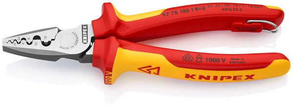 Krimptang voor adereindhulzen – KNIPEX-Werk – 4003773000006 –