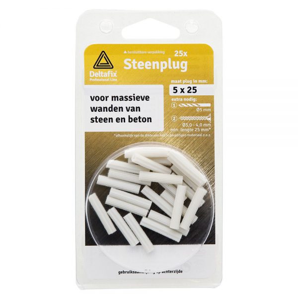 Plastic Steenplug Classic – Deltafix – 8711517000002 –