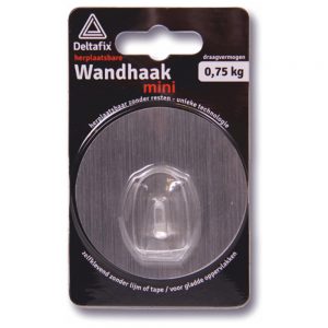 Wandhaak Mini - herplaatsbaar - Deltafix - 8711517000002 -