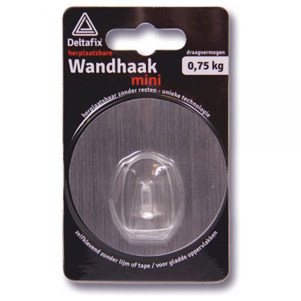Wandhaak Mini – herplaatsbaar – Deltafix – 8711517000002 –