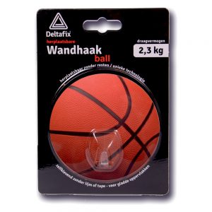 Wandhaak Basketbal - herplaatsbaar - Deltafix - 8711517000002 -