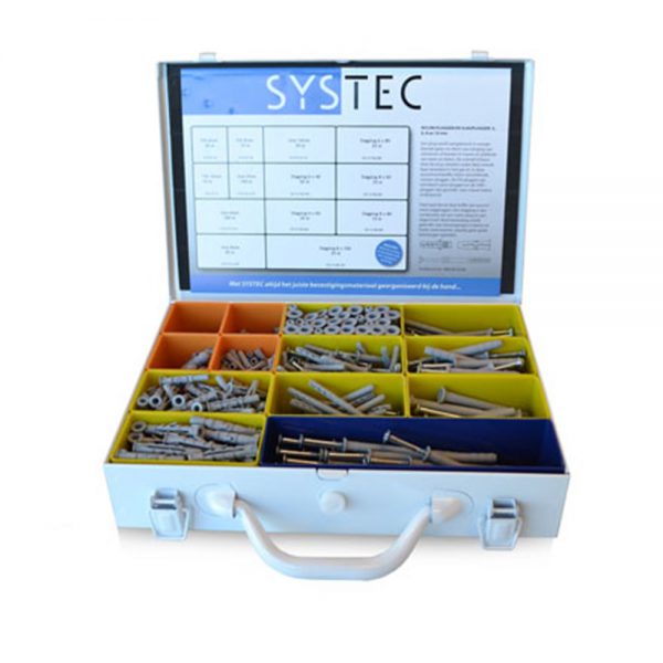 Assortimentskoffer nylon- & slagpluggen – SYSTEC – 8712811999924 –